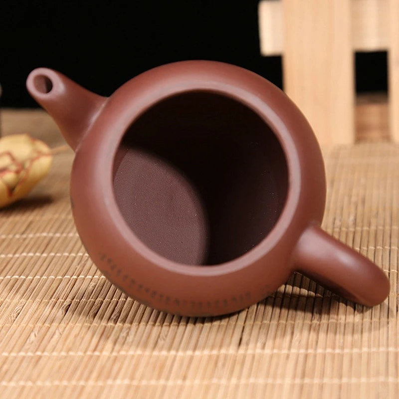Chinese Yixing Zisha Teapot Raw Ore Zhu Mud Pot Handmade Beauty Tea Infuser Household Drinkware Tradition Tea Set Supplies 300ml
