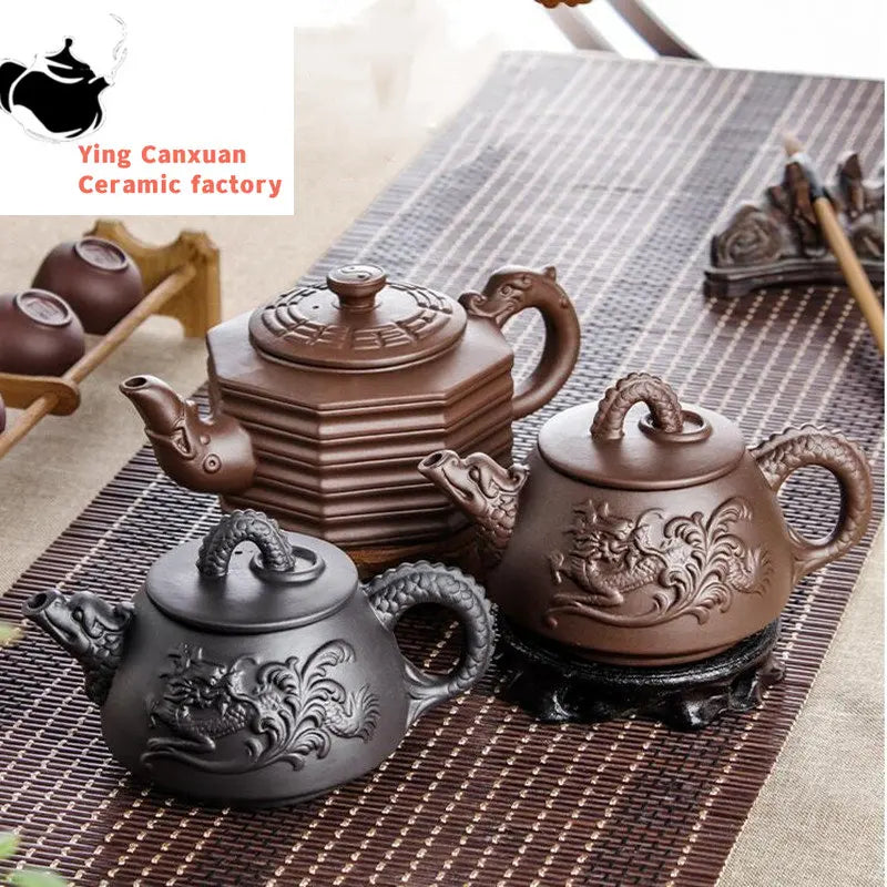 Chinese Yixing tea pot  Large capacity Purple Clay Teapots beauty kettle Raw ore Handmade Tea set Tea ceremony supplies