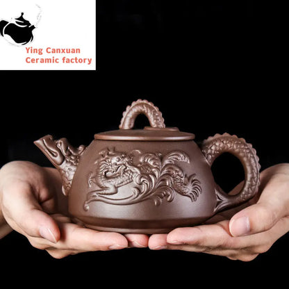 Chinese Yixing tea pot  Large capacity Purple Clay Teapots beauty kettle Raw ore Handmade Tea set Tea ceremony supplies