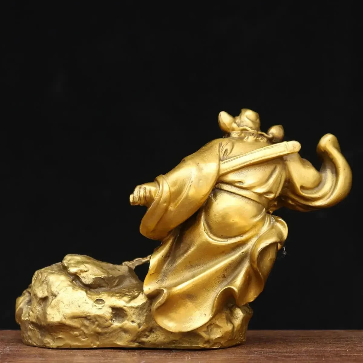 Chinese Zhong Kui Ornaments Pure Copper Beheading Ghosts Tianshi Ornaments Living Room Bedroom Lock Sculptures Crafts