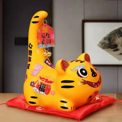 Chinese Zodiac Year of the Tiger New Year 2022 Home decoration crafts feng Shui mascot piggy bank