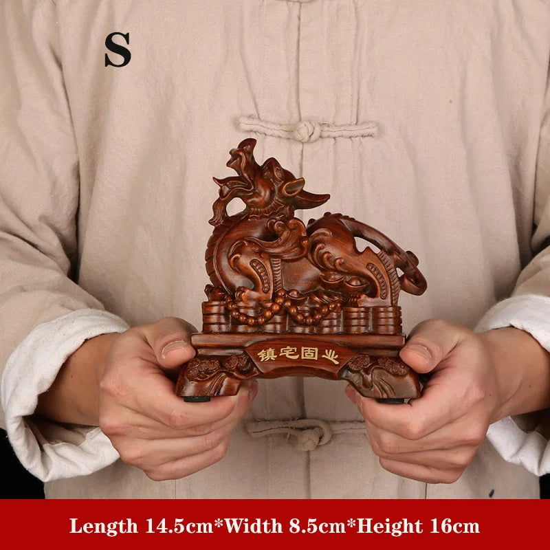 Chinese auspicious animal resin statue,Modern art sculpture High-end home feng shui decoration Lucky  brave troops Gift Statue