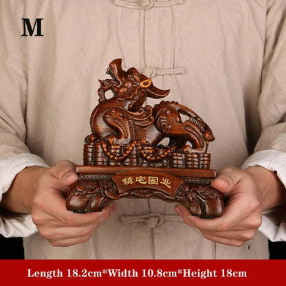 Chinese auspicious animal resin statue,Modern art sculpture High-end home feng shui decoration Lucky  brave troops Gift Statue