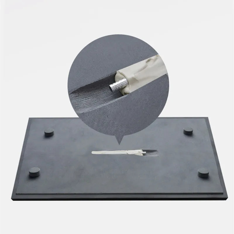 Chinese black stone tea tray water draining outlet serving trays heavy weighted stone tea table for kungfu tea set multi-size