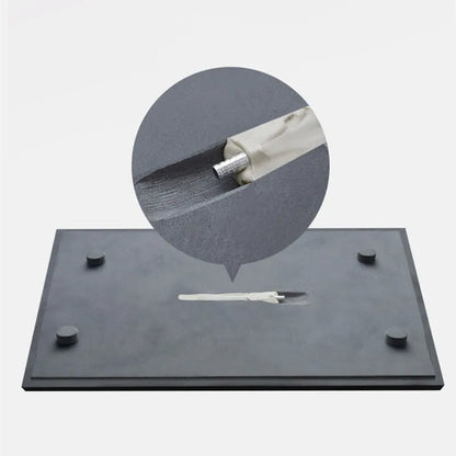 Chinese black stone tea tray water draining outlet serving trays heavy weighted stone tea table for kungfu tea set multi-size