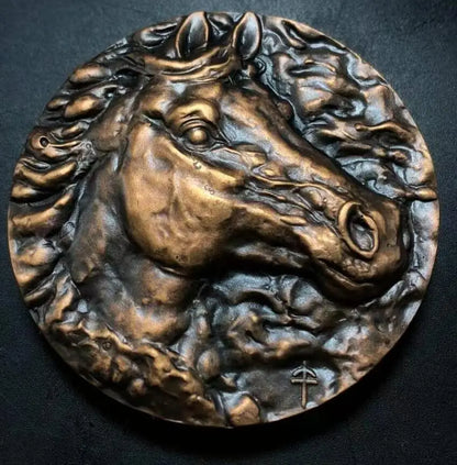 Chinese brass zodiac Rare Collections Commemorative coins statue