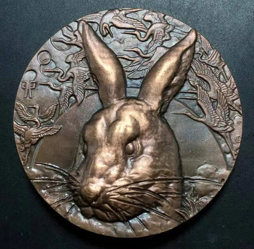 Chinese brass zodiac Rare Collections Commemorative coins statue