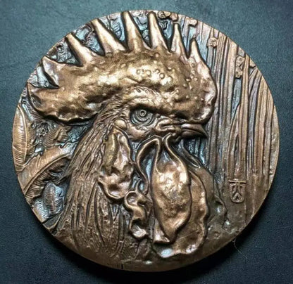 Chinese brass zodiac Rare Collections Commemorative coins statue