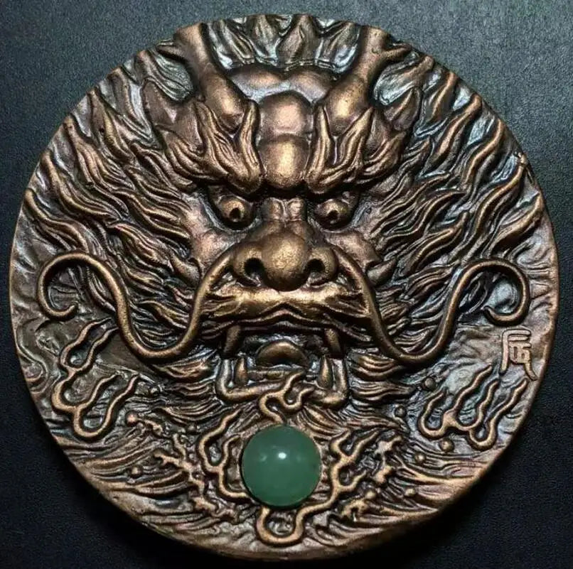 Chinese brass zodiac Rare Collections Commemorative coins statue