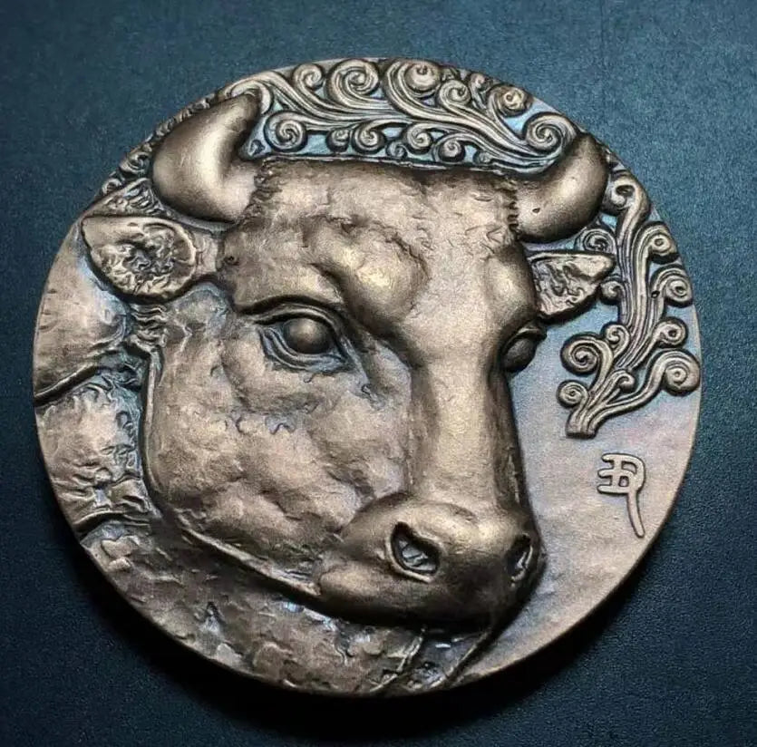 Chinese brass zodiac Rare Collections Commemorative coins statue