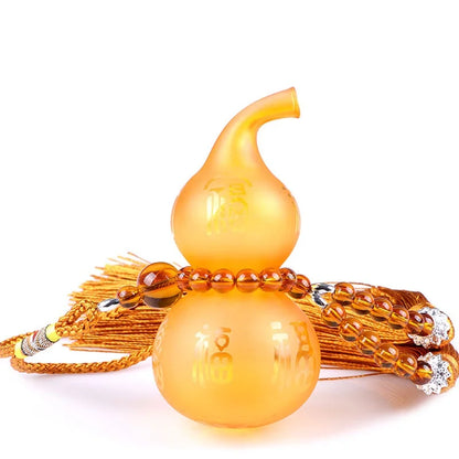 Chinese classical style colored glaze gourd Can be perfumed Pendant Crafts gift