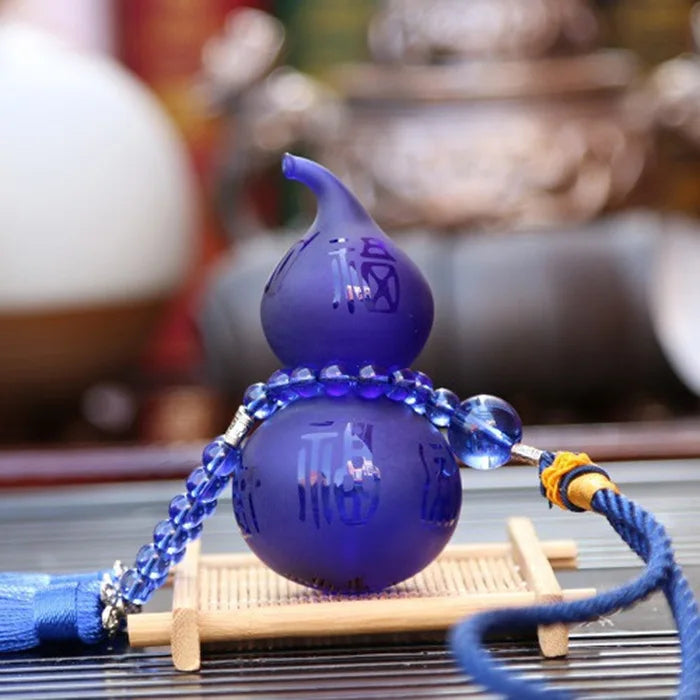 Chinese classical style colored glaze gourd Can be perfumed Pendant Crafts gift