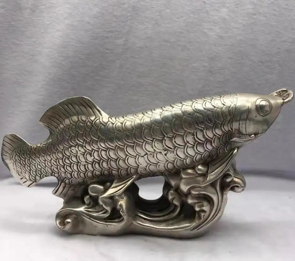 Chinese copper Good lucky for fish wealth crafts statue