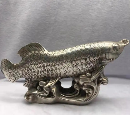 Chinese copper Good lucky for fish wealth crafts statue