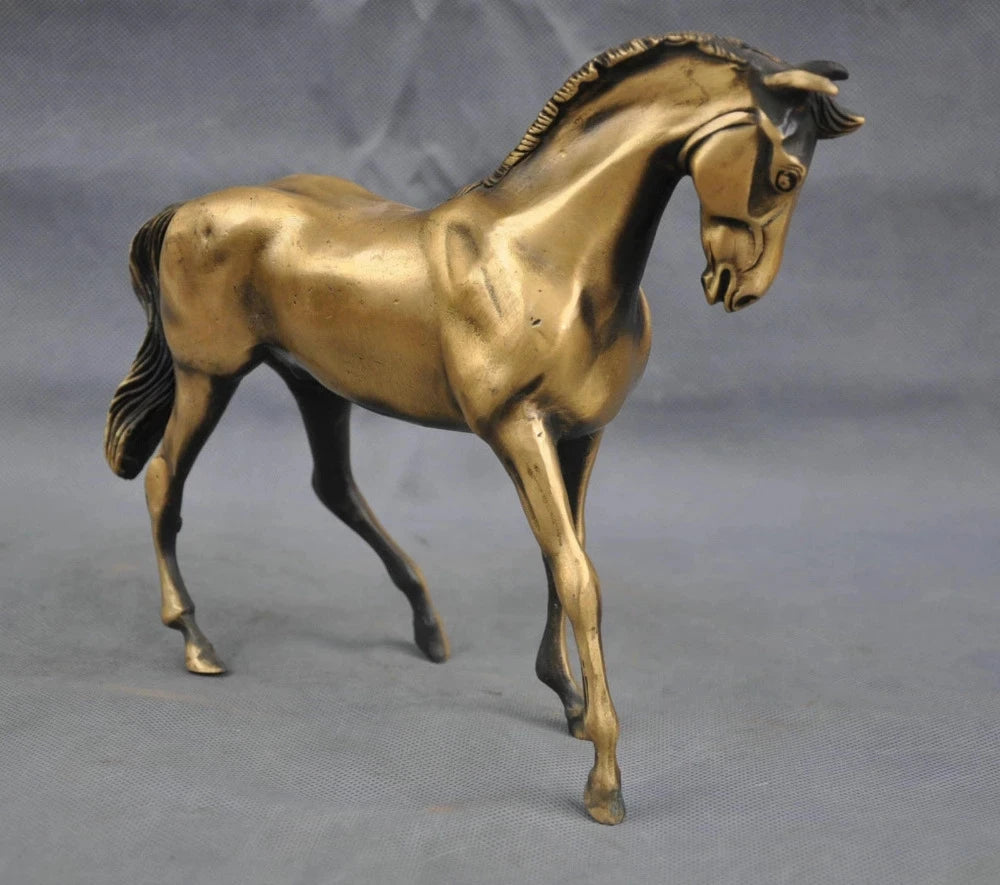 Chinese copper statue Good luck Horse Decoration sculpture