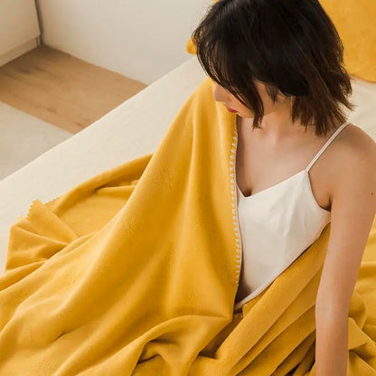 Chinese flannel sheet velvet thin blanket air conditioning blankets breathable health care bed cover full twin queen king size