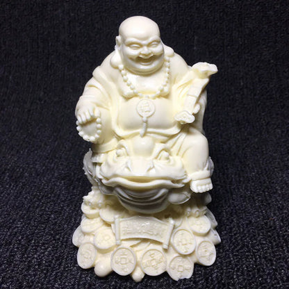 Chinese golden toad Laughing Buddha statue Decoration Model Buddhist figure statue Home decoration accessories Feng Shui Statue