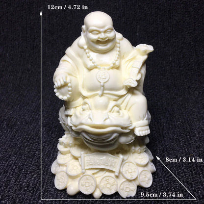 Chinese golden toad Laughing Buddha statue Decoration Model Buddhist figure statue Home decoration accessories Feng Shui Statue