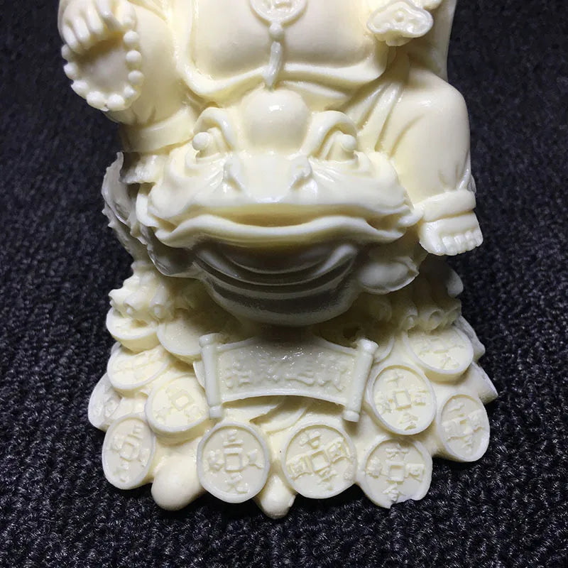 Chinese golden toad Laughing Buddha statue Decoration Model Buddhist figure statue Home decoration accessories Feng Shui Statue