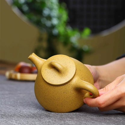 Chinese kungfu tea pot 160ml real yixing zisha duan clay pot marked on sales originao ore pot with 14 infuser holes
