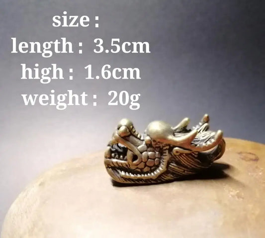 Chinese pure brass small crafts statue