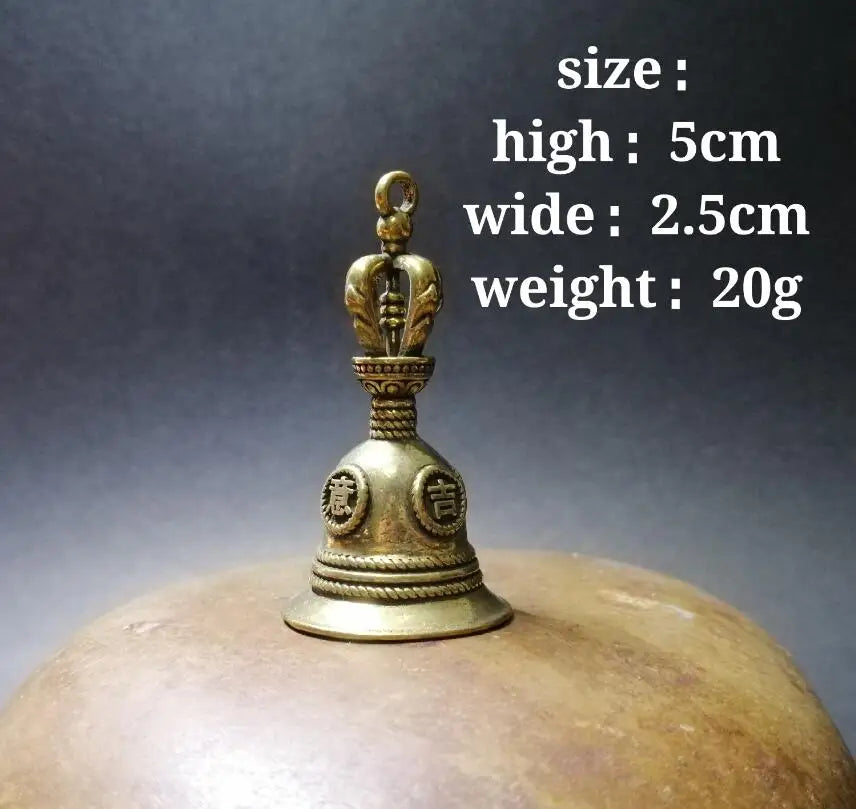 Chinese pure brass small crafts statue