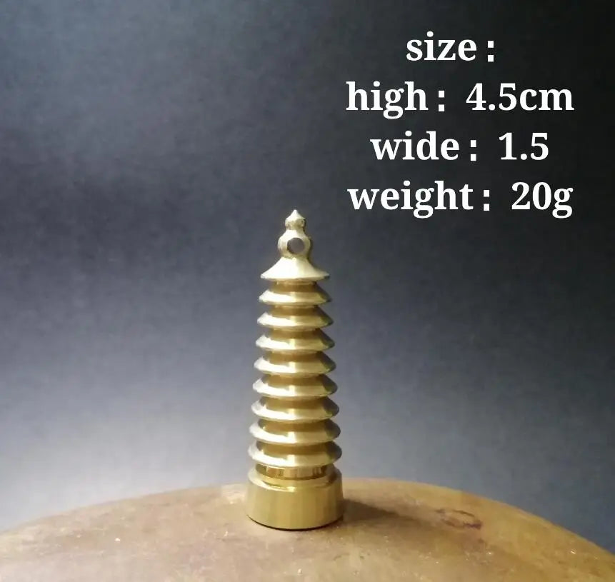 Chinese pure brass small crafts statue