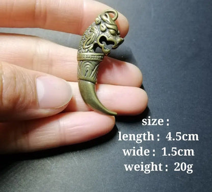 Chinese pure brass small crafts statue
