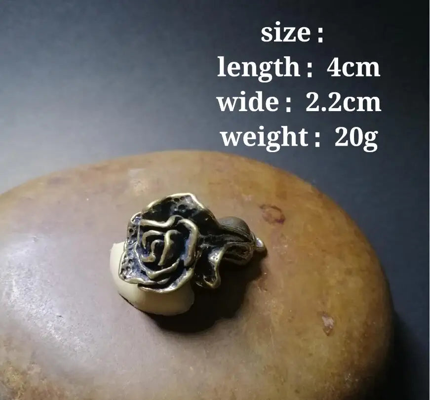 Chinese pure brass small crafts statue