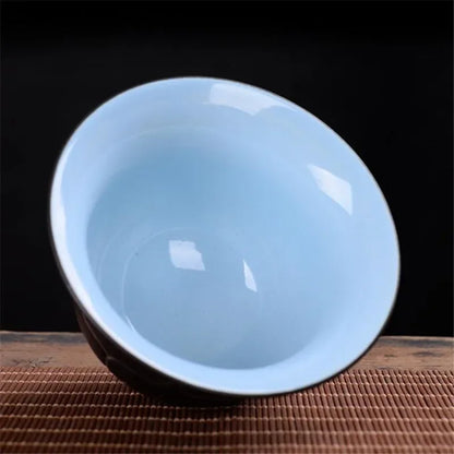 Chinese style Hand Made cover bowl tea set ceramics Tea cup gaiwan tea pot Travel teaset Home Office Tea Bowl 140ml