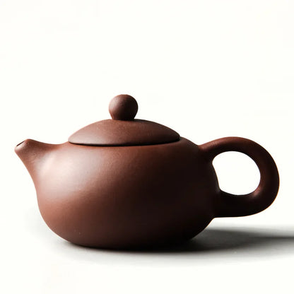 Chinese style Kung Fu Tea Set Teapot Household purple clay pot Teapot Pure Handmade White Porcelain Tea Pot Ceramic kettle 220ml