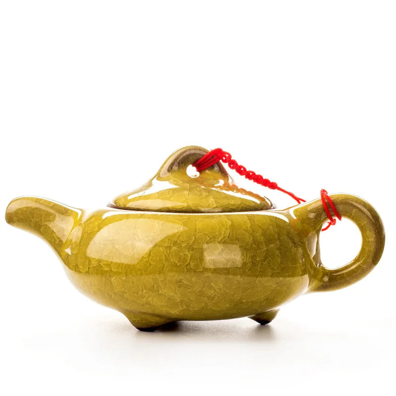 Chinese style Kung Fu Tea Set Teapot Household purple clay pot Teapot Pure Handmade White Porcelain Tea Pot Ceramic kettle 220ml