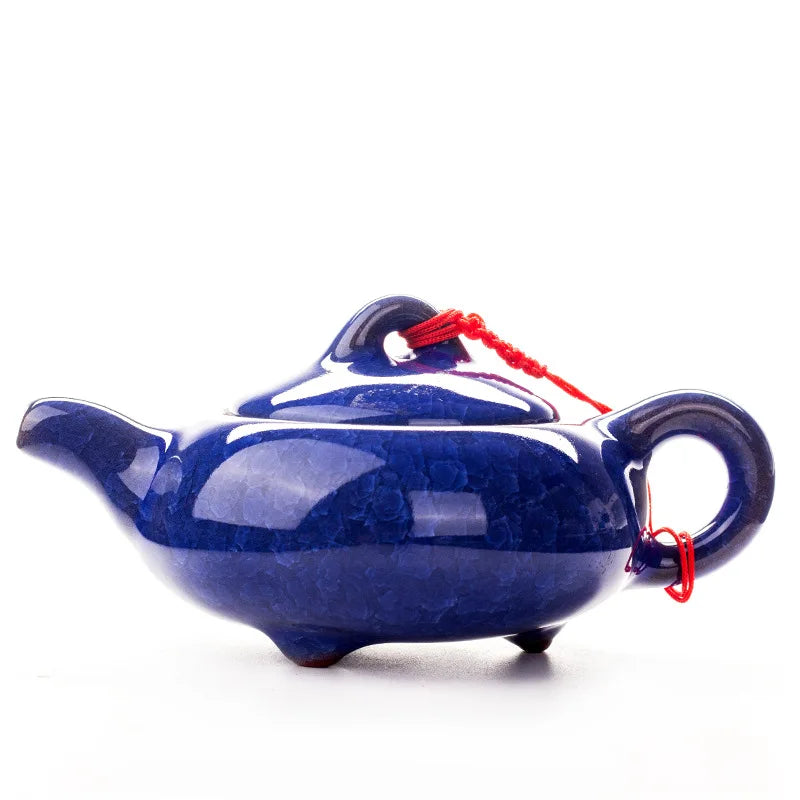 Chinese style Kung Fu Tea Set Teapot Household purple clay pot Teapot Pure Handmade White Porcelain Tea Pot Ceramic kettle 220ml