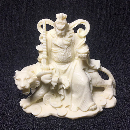 Chinese style Zhao Gongming God of Wealth Statue Natural material modern art sculpture High-end home decoration crafts Statuette