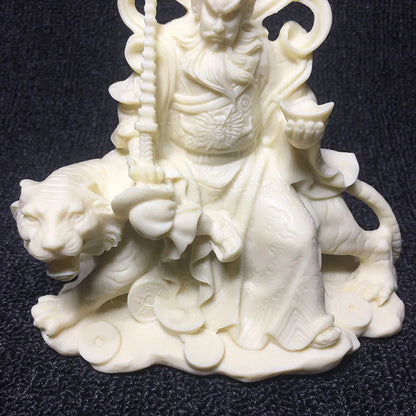 Chinese style Zhao Gongming God of Wealth Statue Natural material modern art sculpture High-end home decoration crafts Statuette