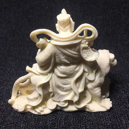 Chinese style Zhao Gongming God of Wealth Statue Natural material modern art sculpture High-end home decoration crafts Statuette