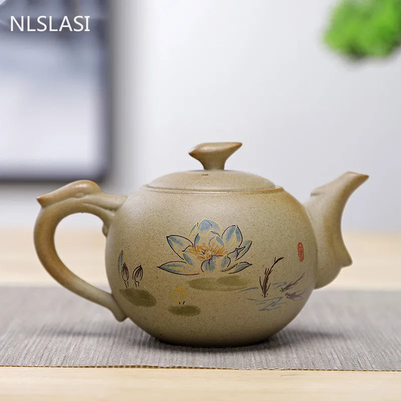 Chinese style stoneware teapot tea set Handmade kettle Ceramic Clay Teapot Set Chinese tea ceremony supplies teapot