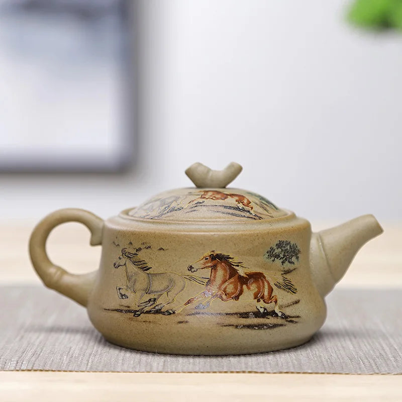 Chinese style stoneware teapot tea set Handmade kettle Ceramic Clay Teapot Set Chinese tea ceremony supplies teapot