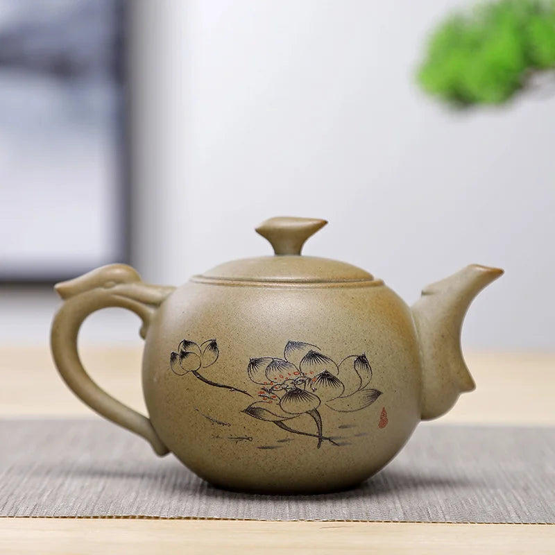 Chinese style stoneware teapot tea set Handmade kettle Ceramic Clay Teapot Set Chinese tea ceremony supplies teapot