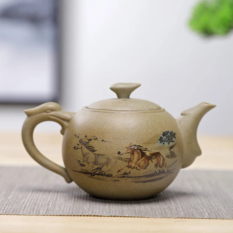Chinese style stoneware teapot tea set Handmade kettle Ceramic Clay Teapot Set Chinese tea ceremony supplies teapot
