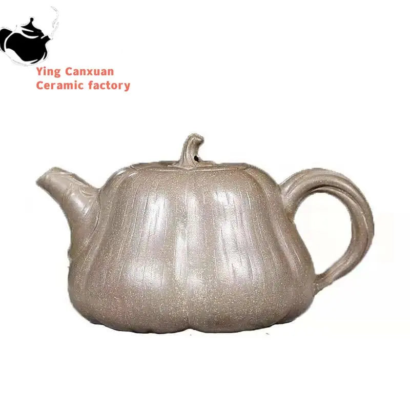 Chinese teapot Yixing Handmade Purple Clay Pot Raw Mineral Mud Pumpkin Pot Kung Fu Teapot Collection Gift Tea Set