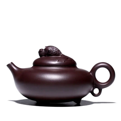 Chinese teapot Yixing Purple Clay Pot Handmade Raw Ore Purple Clay Goldfish Pot Kung Fu Tea Set Teapot