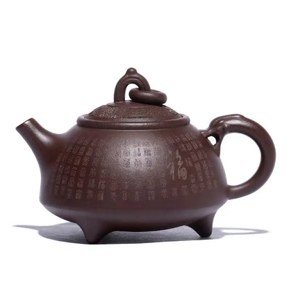 Chinese teapot Yixing Purple Clay Teapot Handmade Raw Ore Purple Clay Time-to-Run Pot Kung Fu Tea Set Teapot 190ml