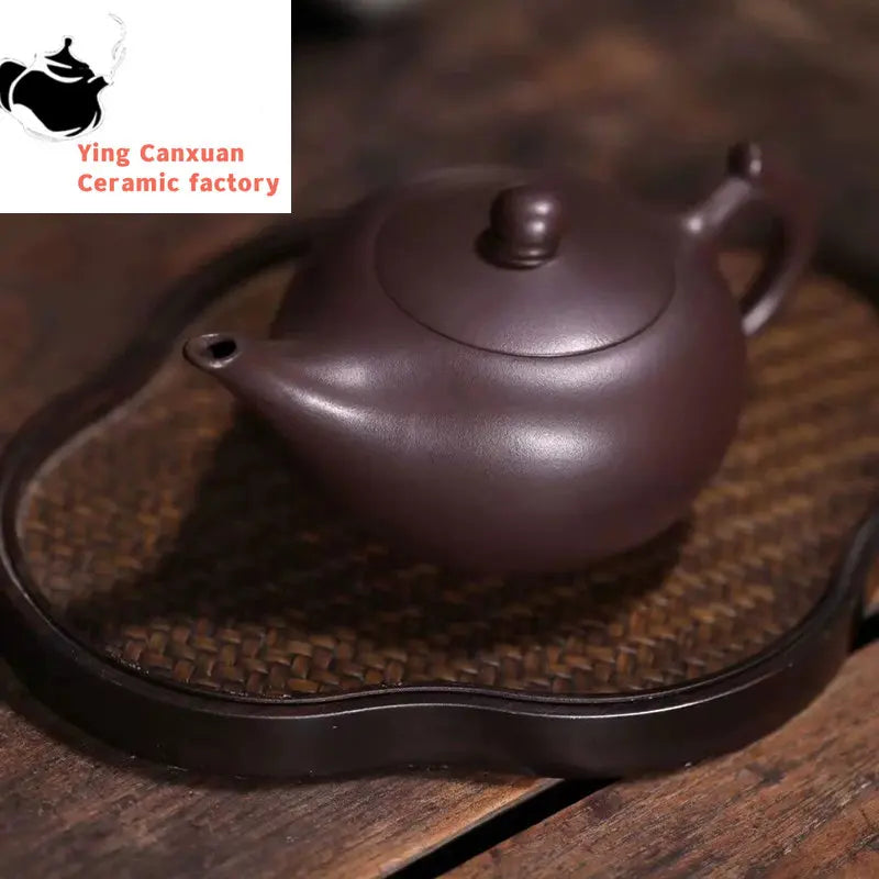 Chinese teapot Yixing purple clay pot raw ore purple clay magic lamp pot Kung Fu tea set Chinese teapot capacity 220ml