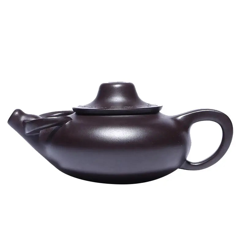 Chinese teapot Yixing purple clay teapot handmade raw ore purple clay bullish teapot Kungfu tea set 260ml