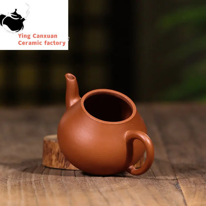 Chinese teapot Yixing purple clay teapot, raw ore Zhuni, pear-shaped teapot, Kungfu tea set, teapot, small capacity 170ml