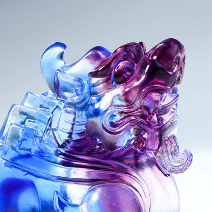 Chinese traditional ancient beasts Coloured glaze brave troops ornament opening gift decoration