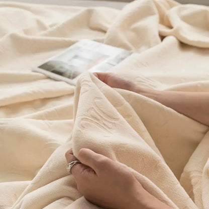 Chinese velvet blanket breathable anti static bed cover thin for summer multi size travel active printing twin full queen king