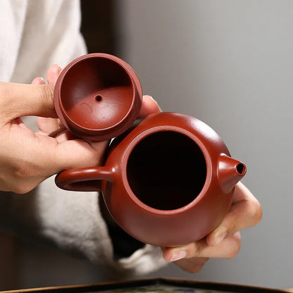 Chinese yixing zisha purple Clay jiangpoNi handmade small chaoshan gongfu teapot