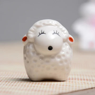 Chinese zodiac porcelain rat, ox, tiger, rabbit, dragon, snake, horse, goat, monkey, rooster, dog pig ruyao porcelain tea pet